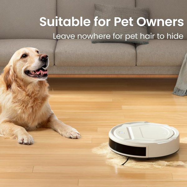 Lefant Robot Vacuum- Ultra Thin,Powerful Suction, Quite,No-Tangle Port,120 Mins Runtime,Self-Charging Robotic Vacuum Cleaner, APP/Voice/Alexa Control,Ideal for Pet Hair and Hard Floor - Image 2
