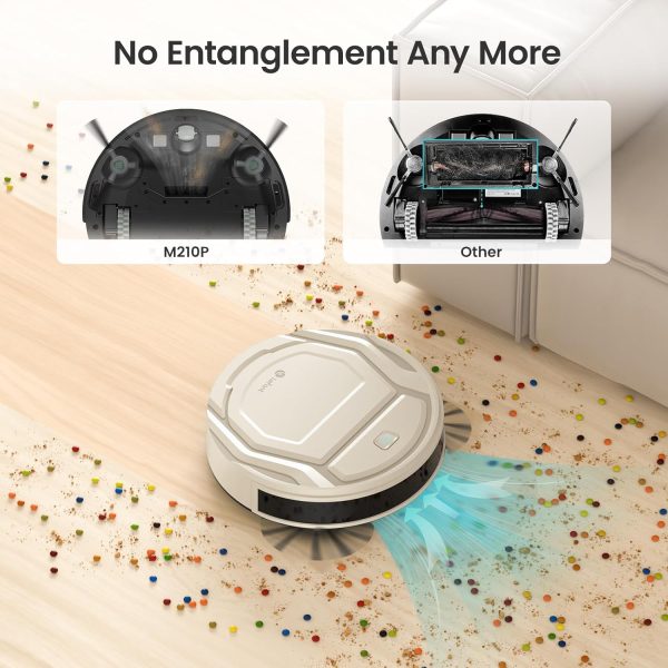 Lefant Robot Vacuum- Ultra Thin,Powerful Suction, Quite,No-Tangle Port,120 Mins Runtime,Self-Charging Robotic Vacuum Cleaner, APP/Voice/Alexa Control,Ideal for Pet Hair and Hard Floor - Image 3