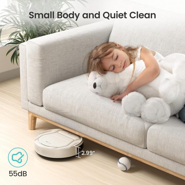 Lefant Robot Vacuum- Ultra Thin,Powerful Suction, Quite,No-Tangle Port,120 Mins Runtime,Self-Charging Robotic Vacuum Cleaner, APP/Voice/Alexa Control,Ideal for Pet Hair and Hard Floor - Image 6