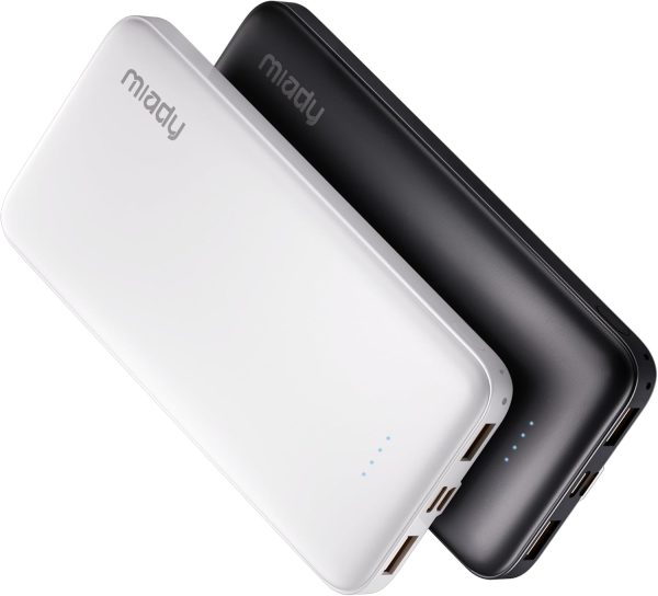 Miady 2-Pack 10000mAh Dual USB Portable Charger, USB-C Fast Charging Power Bank, Backup Charger for iPhone 15/14/13, Galaxy S23/22, Pixel and etc - Image 9