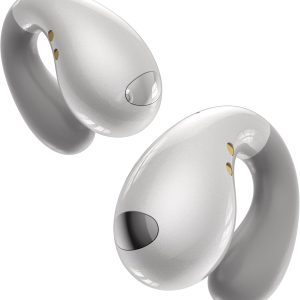 Ultra Open-Ear-Earbuds Wireless Bluetooth - Ergonomic Clip-On Headphones, Small Bone Conduction Earbuds with Waterproof Design, Perfect Running Headphones for Sports, Fitness, and Workouts
