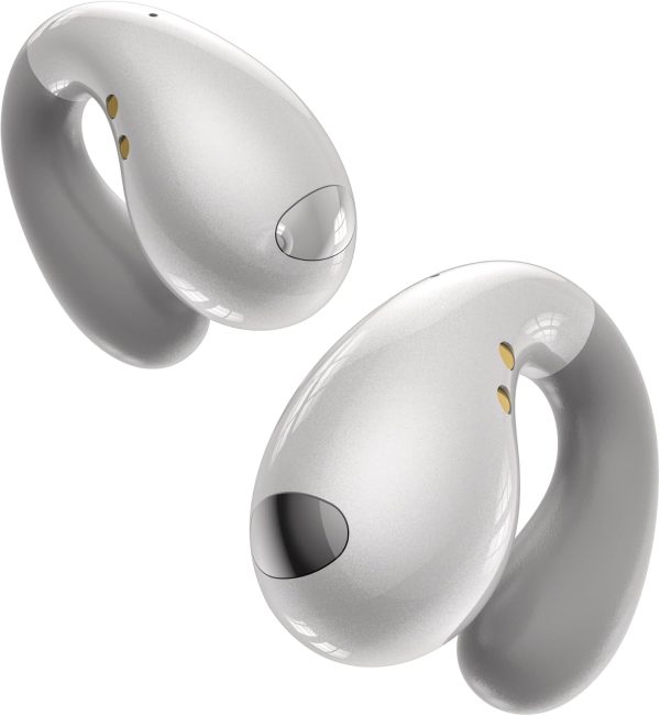Ultra Open-Ear-Earbuds Wireless Bluetooth - Ergonomic Clip-On Headphones, Small Bone Conduction Earbuds with Waterproof Design, Perfect Running Headphones for Sports, Fitness, and Workouts