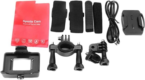 VEMONT Action Camera, 1080P 12MP Sports Camera Full HD 2.0 Inch Action Cam 30m/98ft Underwater Waterproof Snorkel surf Camera with Wide-Angle Lens and Mounting Accessories Kit - Image 4